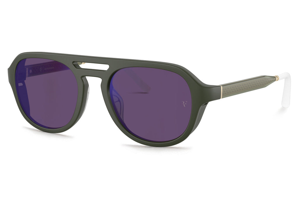 Oliver Peoples - R-13 (OV5589SU) Sunglasses Green Smoke with Purple Mirror Lenses