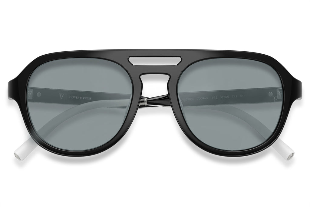 Oliver Peoples - R-13 (OV5589SU) Sunglasses Black with Grey Polar Flash Mirror Lenses