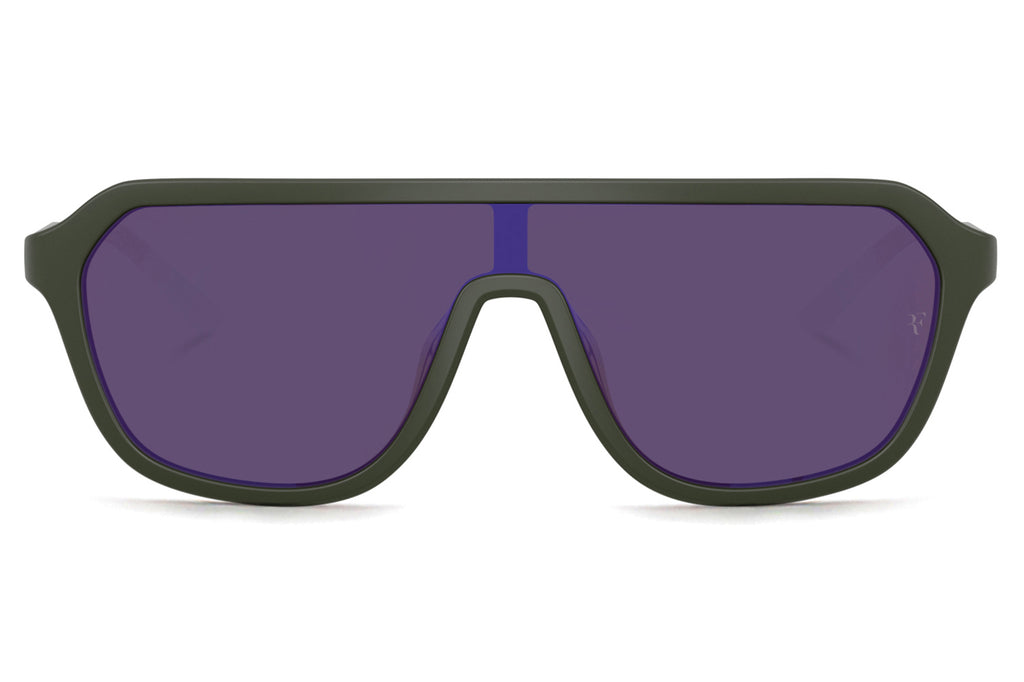 Oliver Peoples - R-12 (OV5591SU) Sunglasses Green Smoke with Purple Mirror Lenses