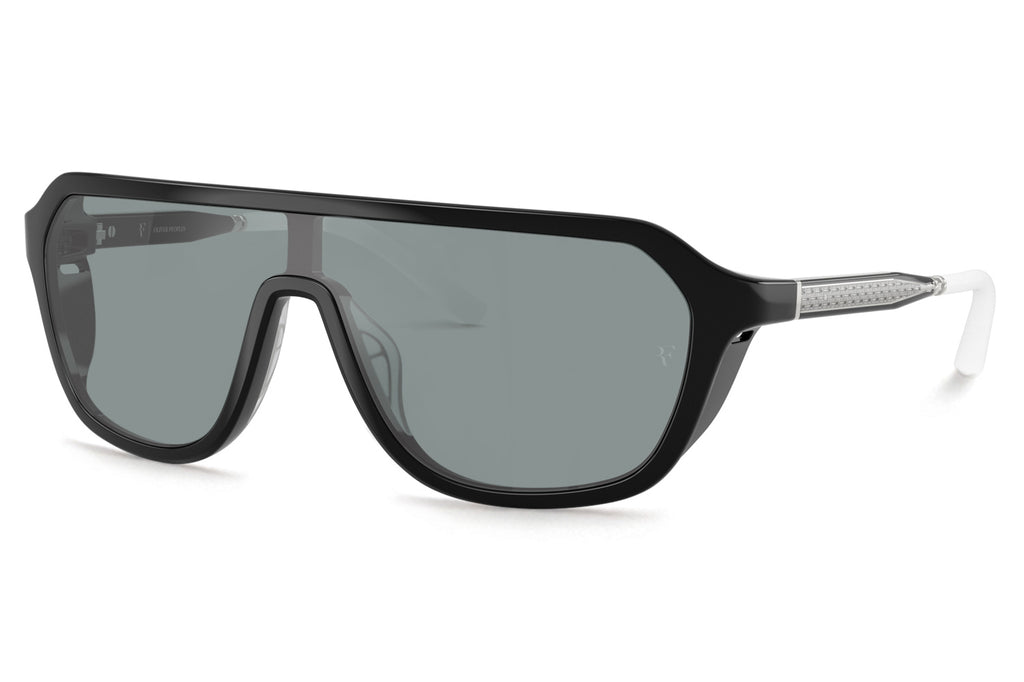 Oliver Peoples - R-12 (OV5591SU) Sunglasses Black with Grey Flash Mirror Lenses
