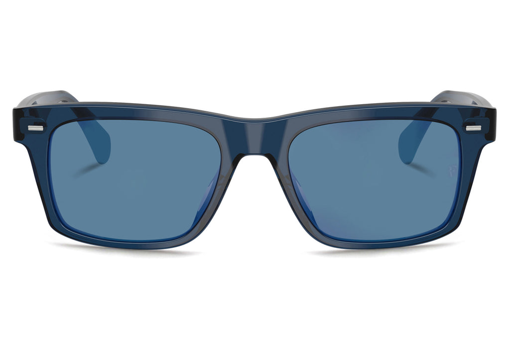 Oliver Peoples - R-16 (OV5596SU) Sunglasses Blue Ash with Marine Flash Mirror Lenses