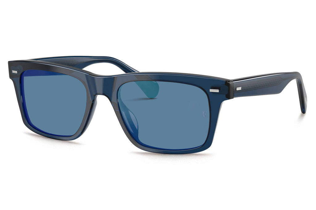 Oliver Peoples - R-16 (OV5596SU) Sunglasses Blue Ash with Marine Flash Mirror Lenses