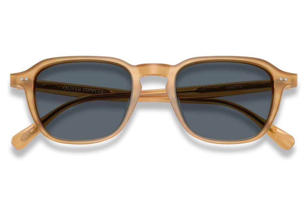 Oliver Peoples - Emryn (OV5598SU) Sunglasses Semi-Matte Goldwood with Blue Lenses