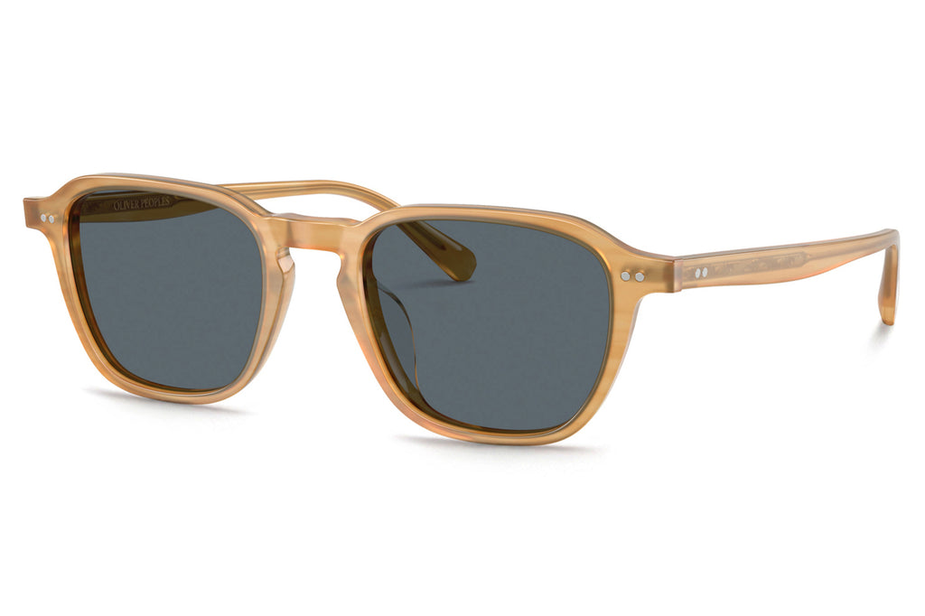 Oliver Peoples - Emryn (OV5598SU) Sunglasses Semi-Matte Goldwood with Blue Lenses