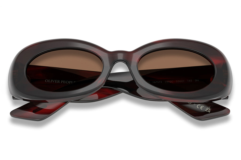 Oliver Peoples - 1992C (OV5606SU) Sunglasses Bordeaux Bark with Brown Lenses