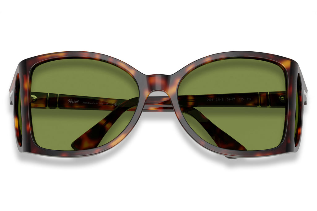 Persol - PO0005 Sunglasses Havana with Green Lenses (24/4E)