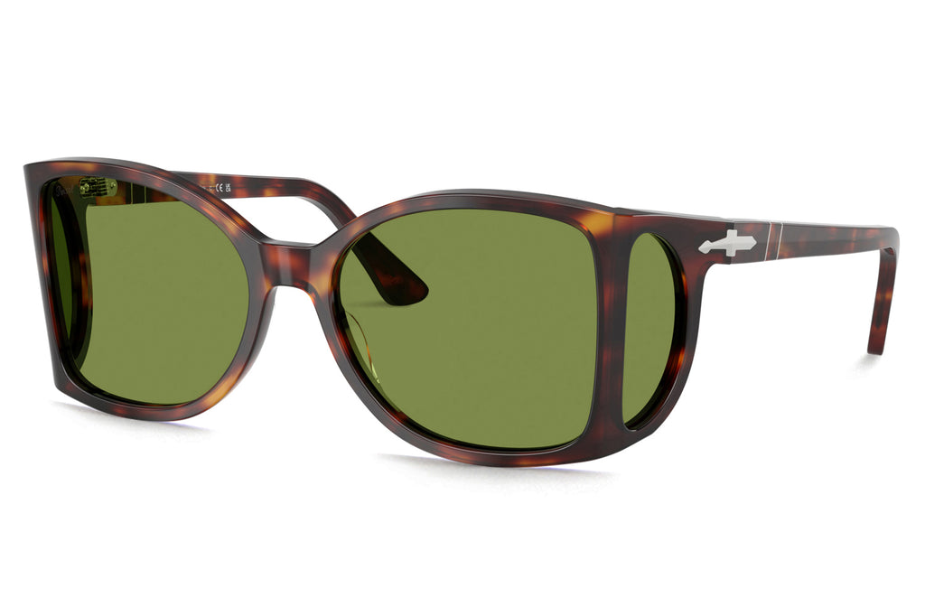 Persol - PO0005 Sunglasses Havana with Green Lenses (24/4E)