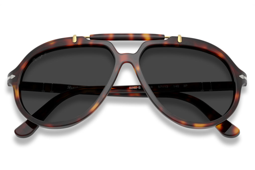 Persol - PO0202S Sunglasses Havana with Black Polar Lenses (24/48)