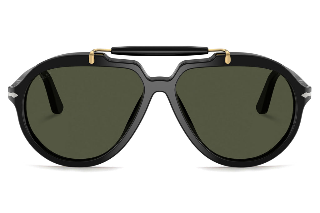 Persol - PO0202S Sunglasses Black with Green Lenses (95/31)