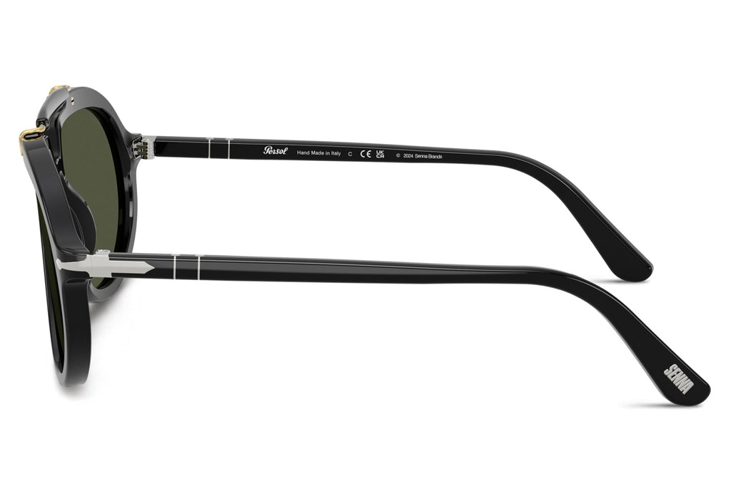 Persol - PO0202S Sunglasses Black with Green Lenses (95/31)