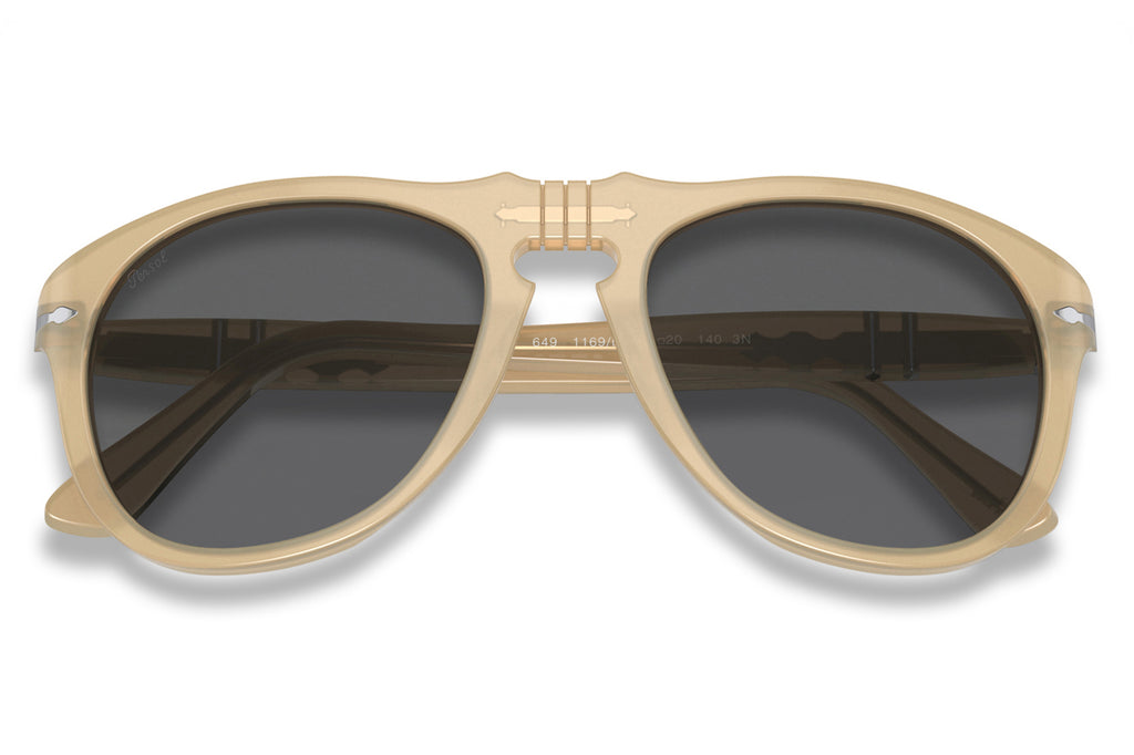Persol - PO0649 Sunglasses Opal Beige with Dark Grey Lenses (1169B1)