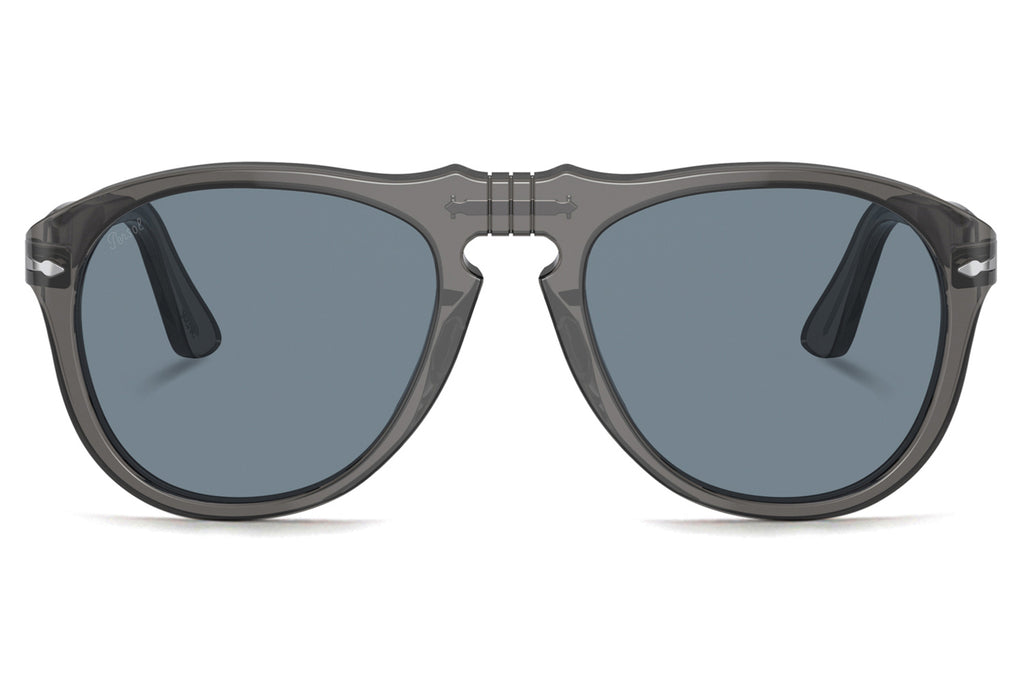 Persol - PO0649 Sunglasses Transparent Grey with Blue Lenses (119656)