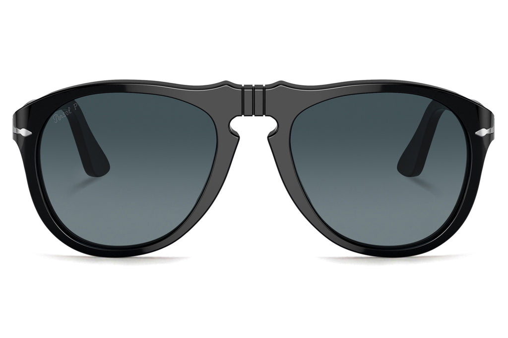 Persol - PO0649 Sunglasses Black with Blue Gradient Polar Lenses (95/S3)