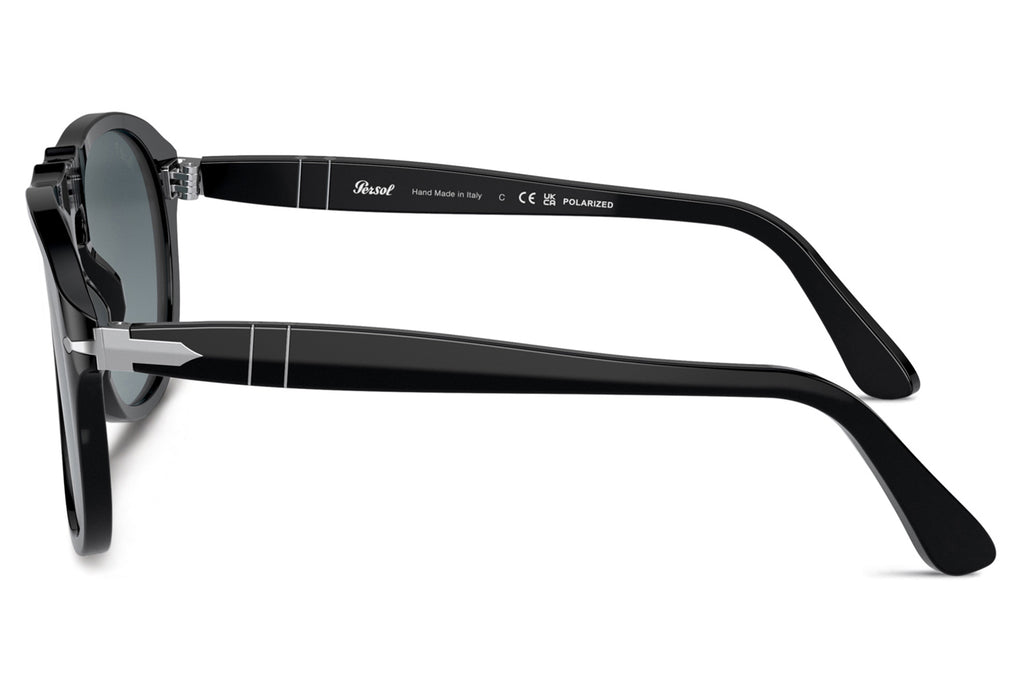 Persol - PO0649 Sunglasses Black with Blue Gradient Polar Lenses (95/S3)