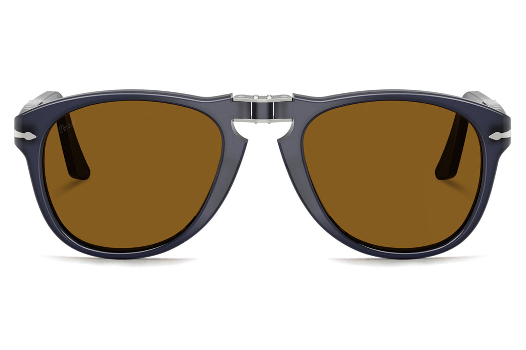 Persol - PO0714 Folding Sunglasses Milky Depths Blue with Brown Lenses (121733)