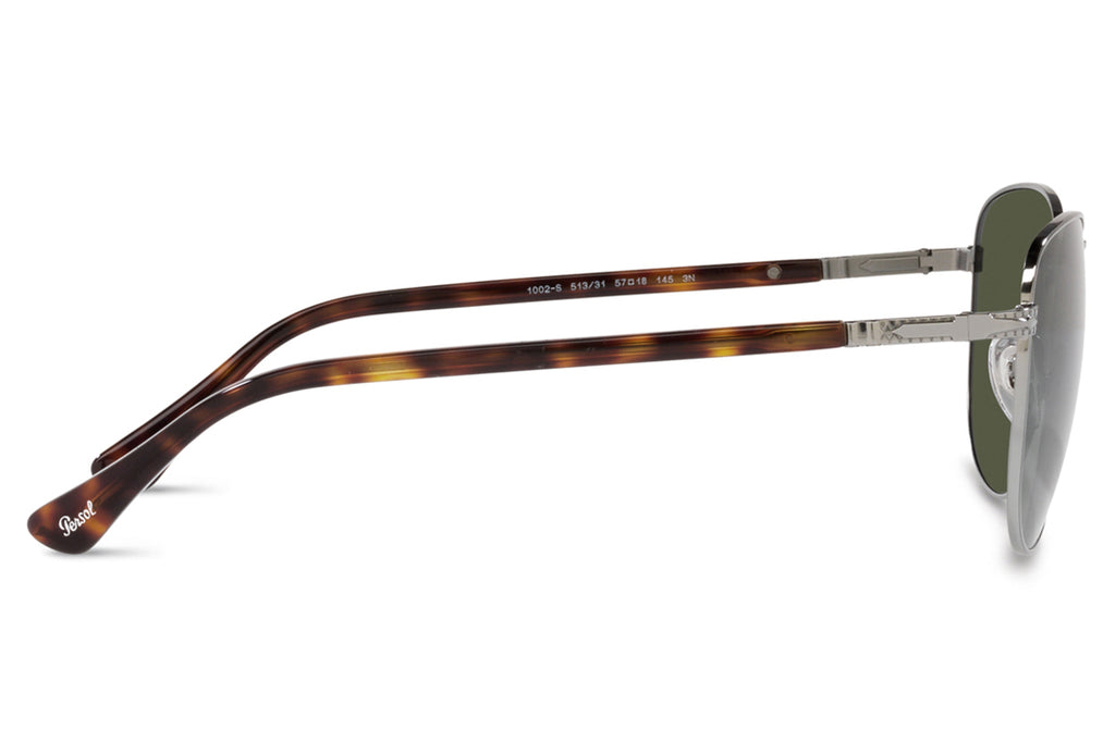 Persol - PO1002S Sunglasses Gunmetal with Green Lenses (513/31)
