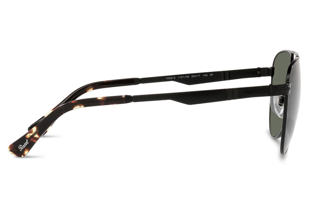 Persol - PO1003S Sunglasses Black with Green Polar Lenses (115158)