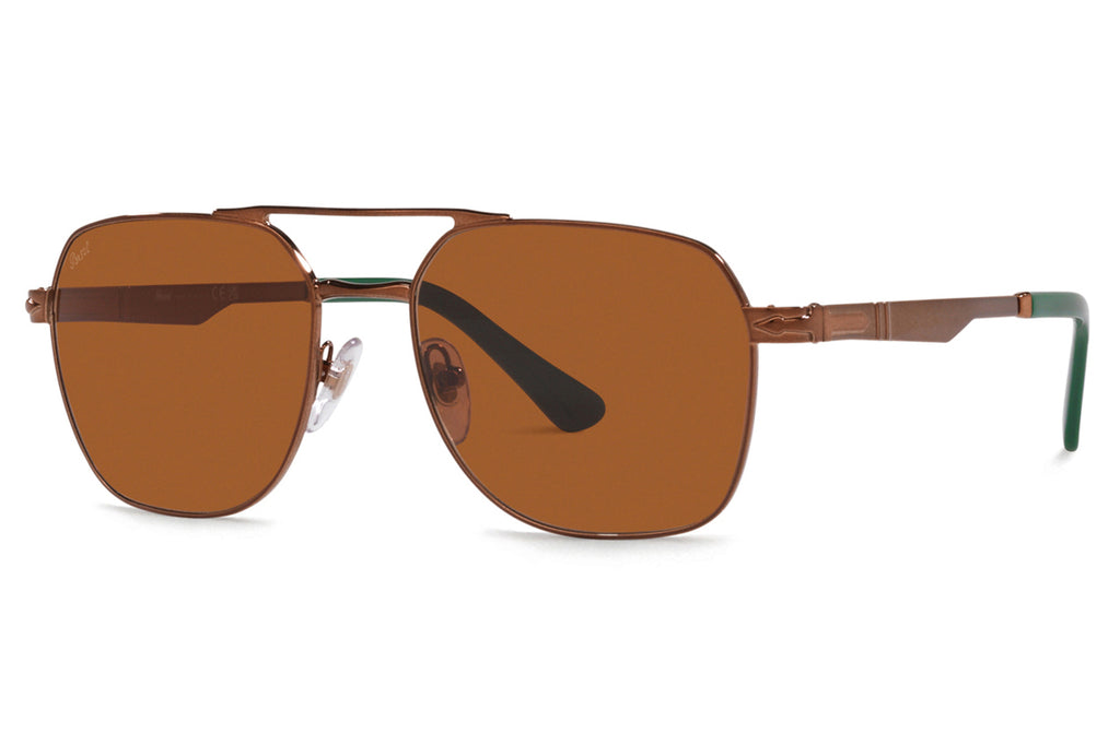 Persol - PO1004S Sunglasses Shiny Brown with Light Brown Lenses (112453)