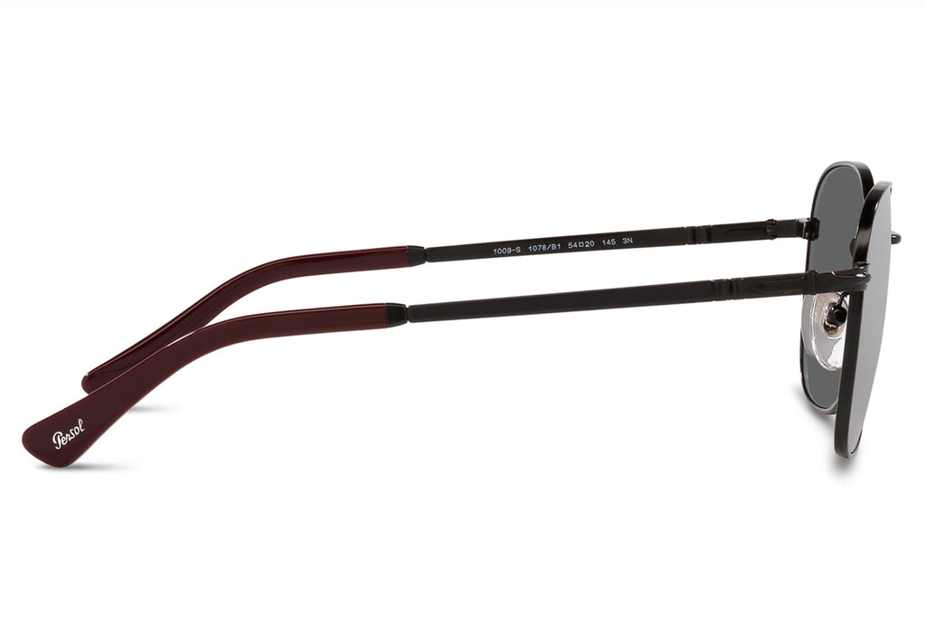 Persol - PO1009S Sunglasses Black with Dark Dark Grey Lenses (1078B1)