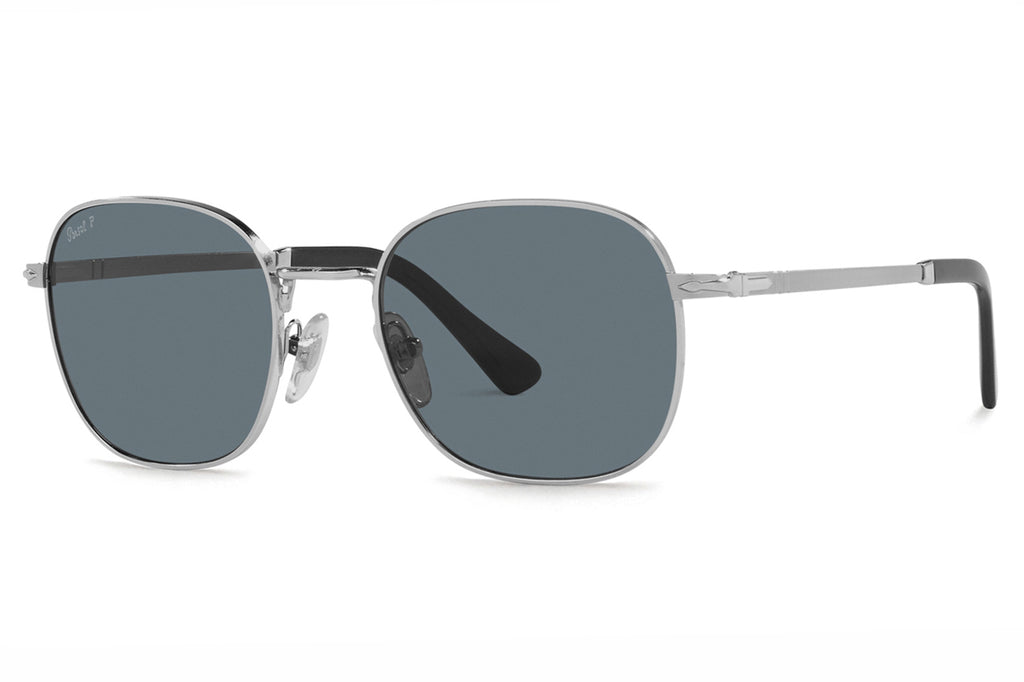 Persol - PO1009S Sunglasses Silver with Dark Blue Polar Lenses (518/3R)