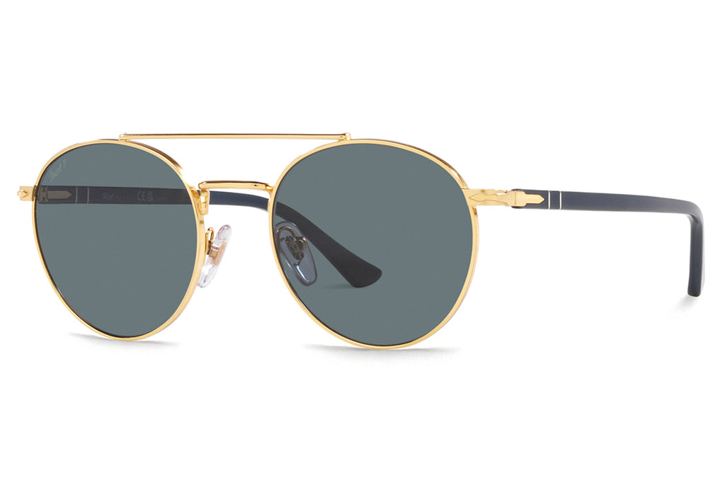 Persol - PO1011S Sunglasses Gold with Dark Blue Polar Lenses (515/3R)