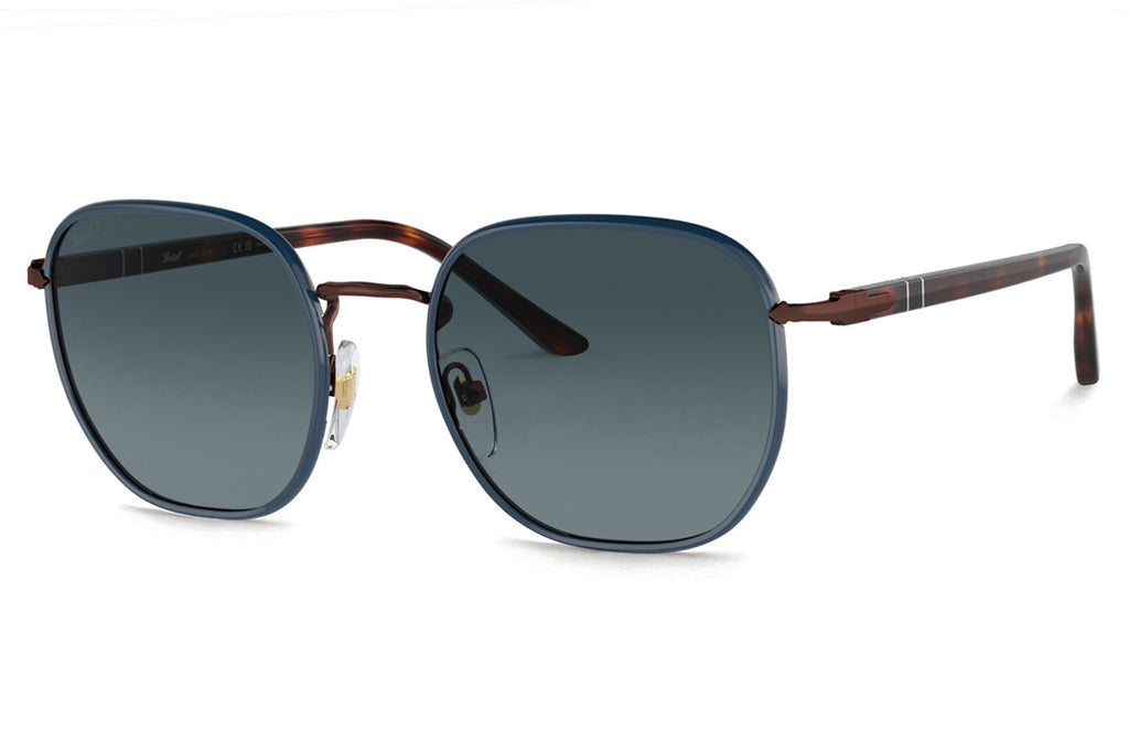 Persol - PO1015SJ Sunglasses Brown/Blue with Blue Lenses (1127S3)