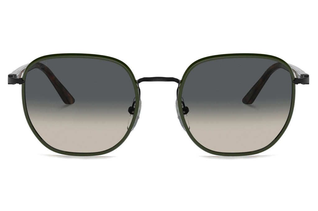 Persol - PO1015SJ Sunglasses Black/Green with Grey Gradient Lenses (112871)