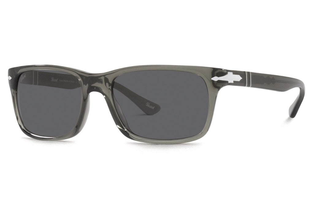 Persol - PO3048S Sunglasses Transparent Grey with Dark Grey Lenses (1103B1)