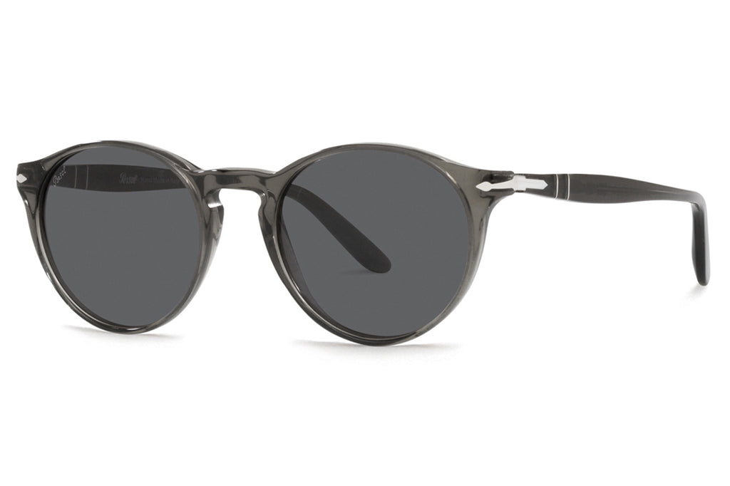 Persol - PO3092SM Sunglasses Dark Transparent Grey with Dark Grey Lenses (1103B1)