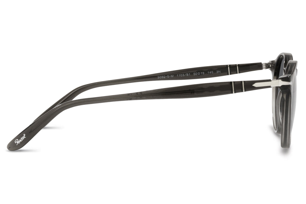 Persol - PO3092SM Sunglasses Dark Transparent Grey with Dark Grey Lenses (1103B1)