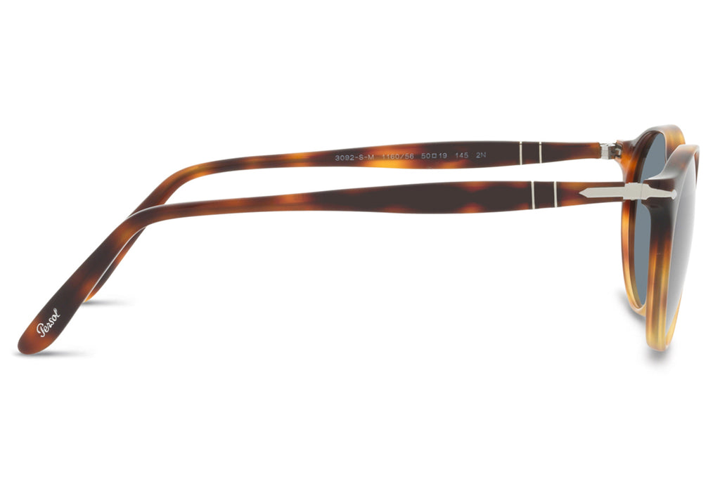Persol - PO3092SM Sunglasses Dark Tortoise with Light Blue Lenses (116056)
