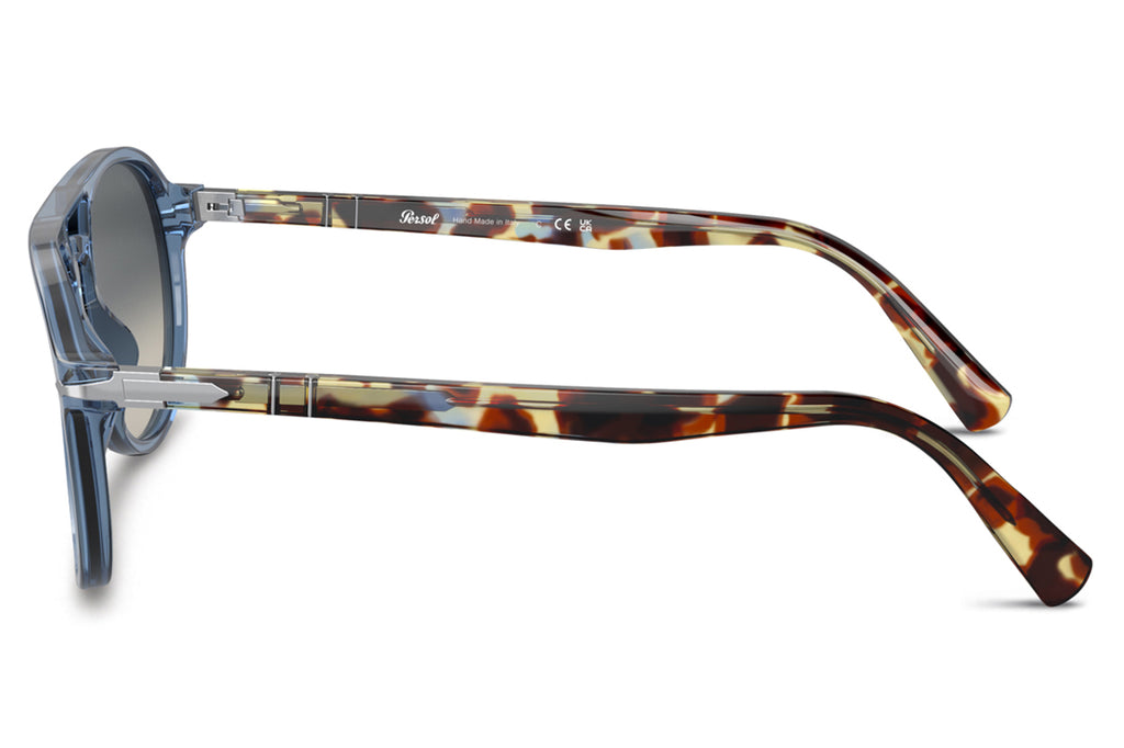 Persol - PO3235S Sunglasses Transparent Navy with Grey Gradient Lenses (120271)