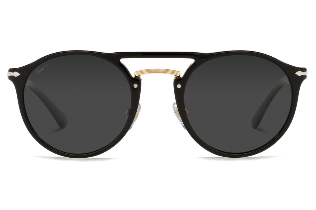 Persol - PO3264S Sunglasses Black/Gold with Black Polar Lenses (95/48)