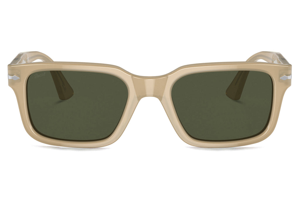 Persol - PO3272S Sunglasses Opal Beige with Green Lenses (116931)