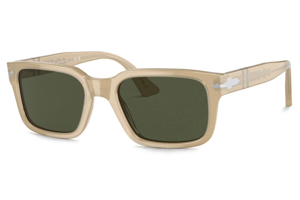 Persol - PO3272S Sunglasses Opal Beige with Green Lenses (116931)