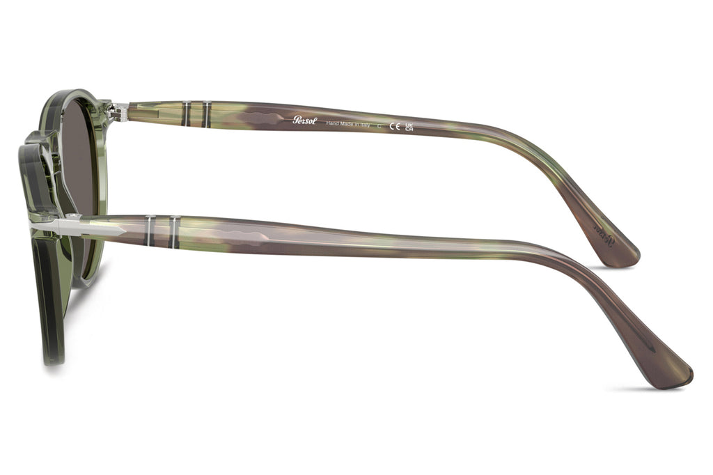 Persol - PO3286S Sunglasses Transparent Green with Dark Grey Lenses (1226B1)
