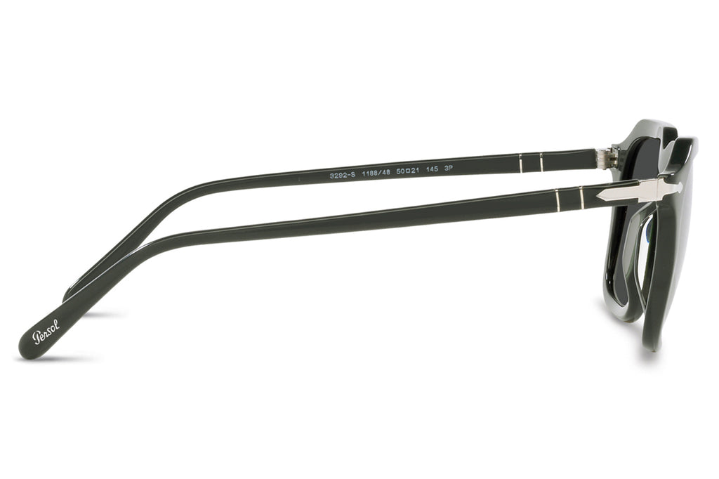 Persol - PO3292S Sunglasses Dark Green with Black Polar Lenses (118848)