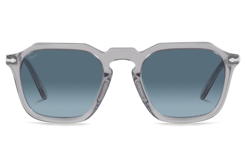 Persol - PO3292S Sunglasses Transparent Grey with Azure Gradient Lenses (309/Q8)