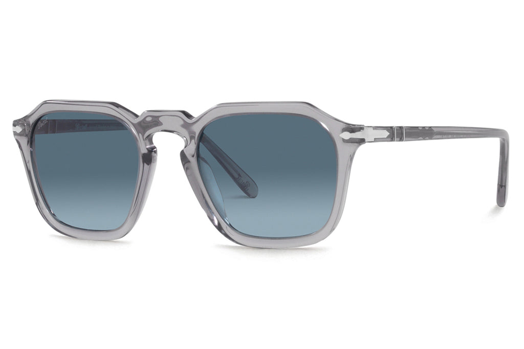 Persol - PO3292S Sunglasses Transparent Grey with Azure Gradient Lenses (309/Q8)