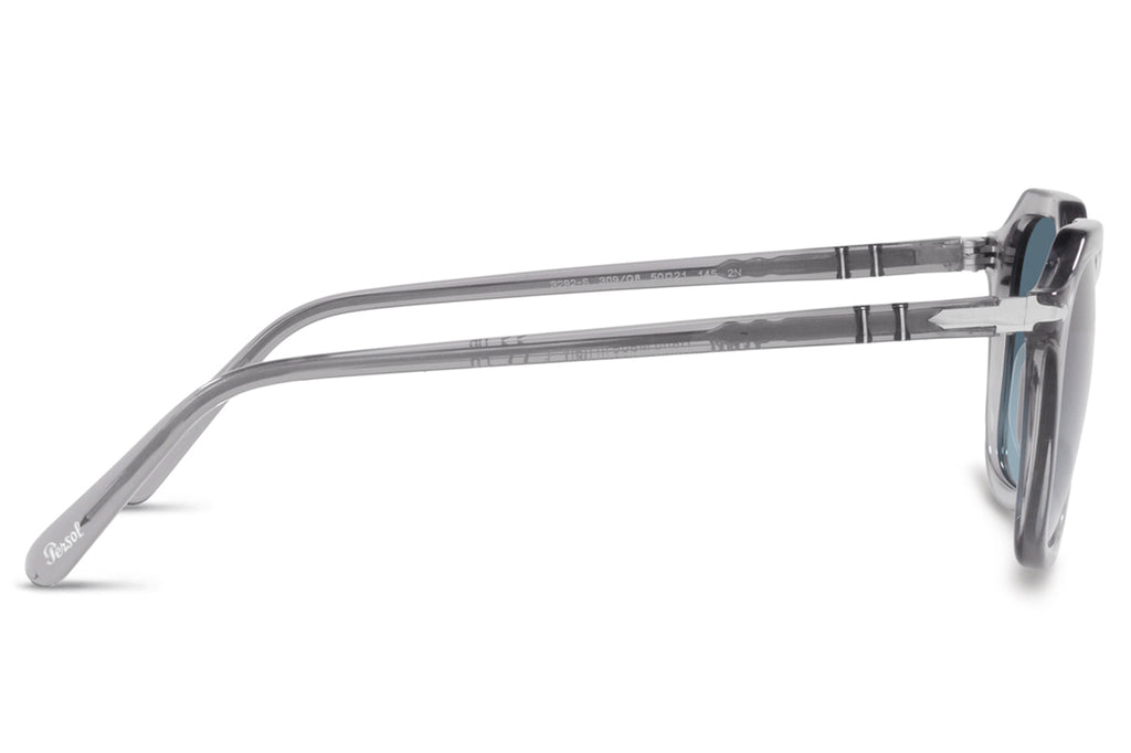 Persol - PO3292S Sunglasses Transparent Grey with Azure Gradient Lenses (309/Q8)