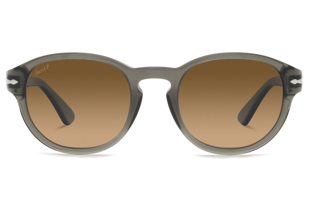 Persol - PO3304S Sunglasses Transparent Taupe Grey with Brown Polar Lenses (1103M2)