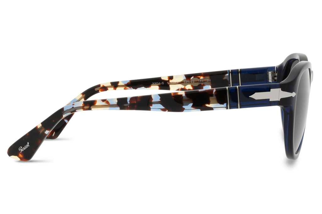 Persol - PO3304S Sunglasses Opal Blue with Dark Grey Lenses (1183B1)
