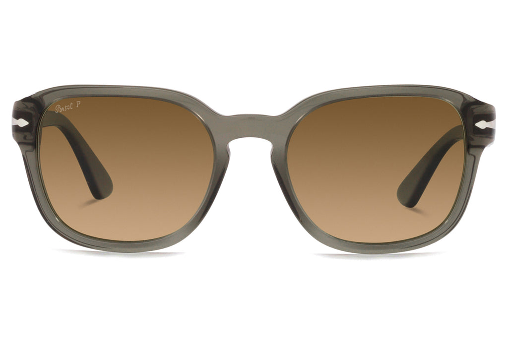 Persol - PO3305S Sunglasses Transparent Taupe Grey with Brown Polar Lenses (1103M2)