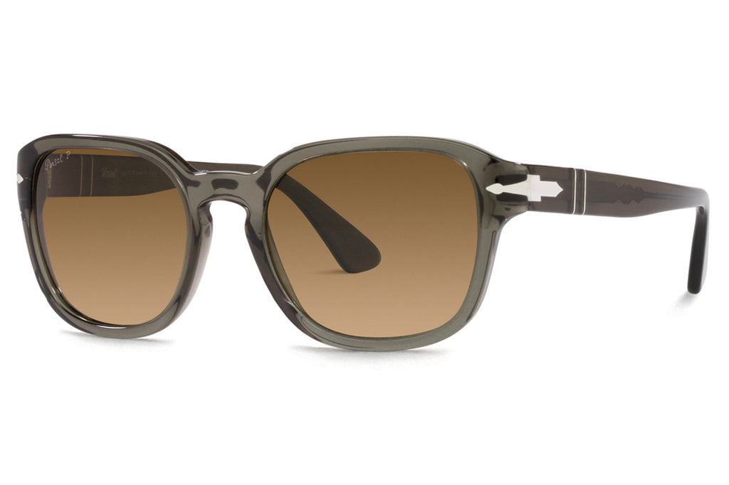 Persol - PO3305S Sunglasses Transparent Taupe Grey with Brown Polar Lenses (1103M2)