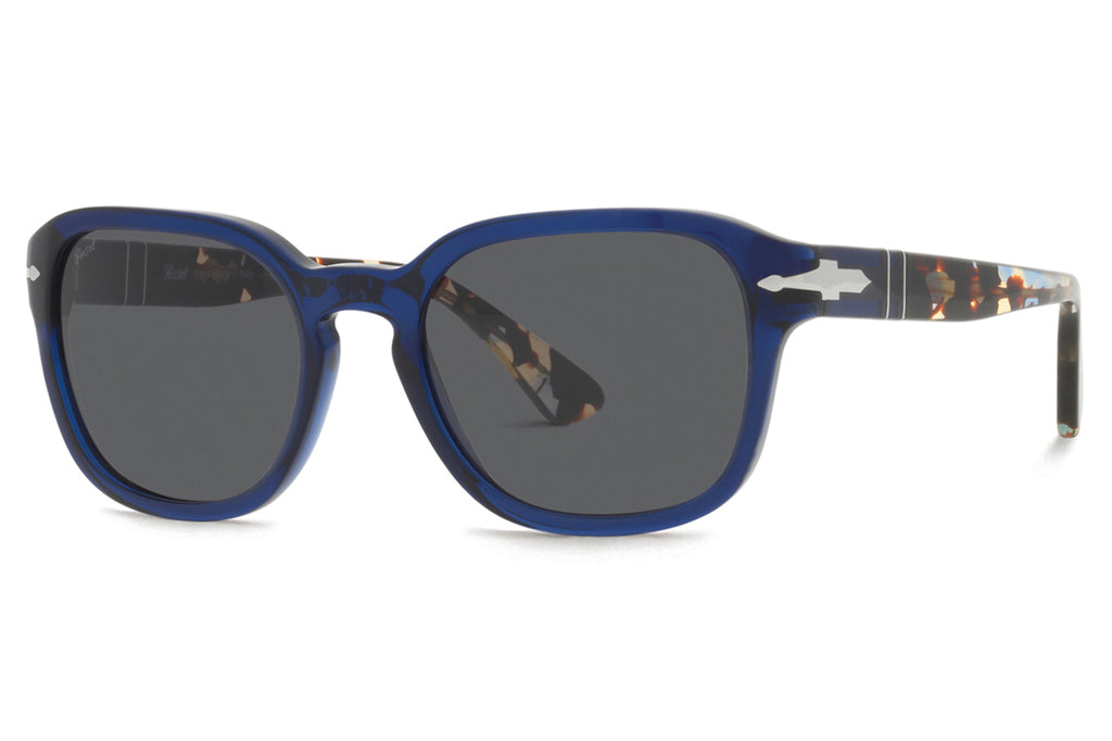 Persol - PO3305S Sunglasses Opal Blue with Dark Grey Lenses (1183B1)