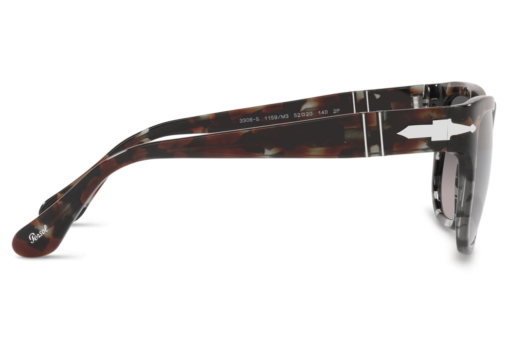 Persol - PO3306S Sunglasses Grey Tortoise with Grey Gradient Polar Lenses (1159M3)