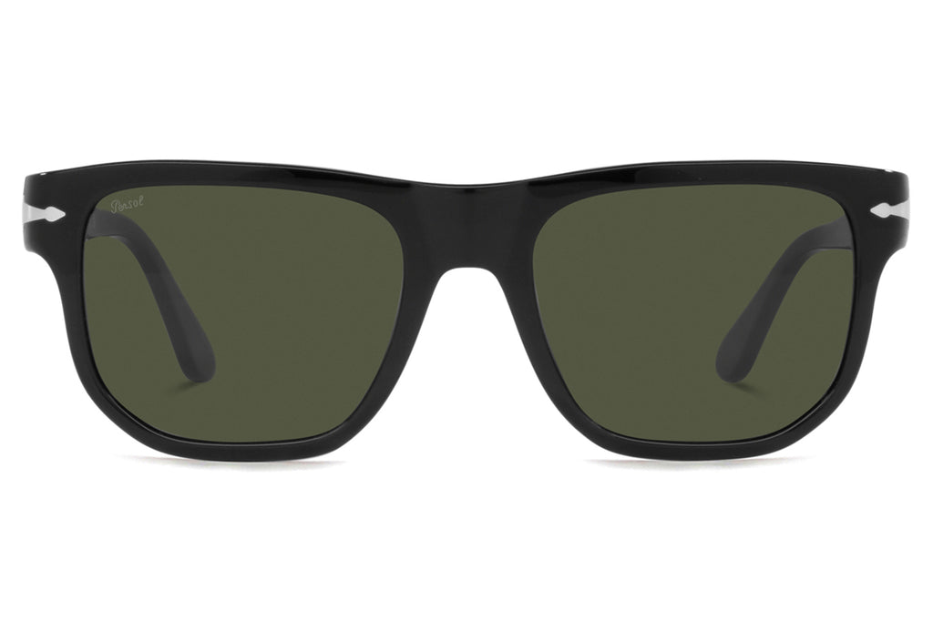 Persol - PO3306S Sunglasses Black with Green Lenses (95/31)