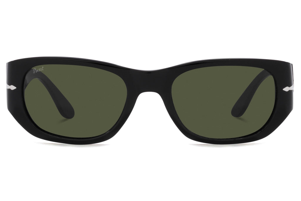 Persol - PO3307S Sunglasses Black with Green Lenses (95/31)