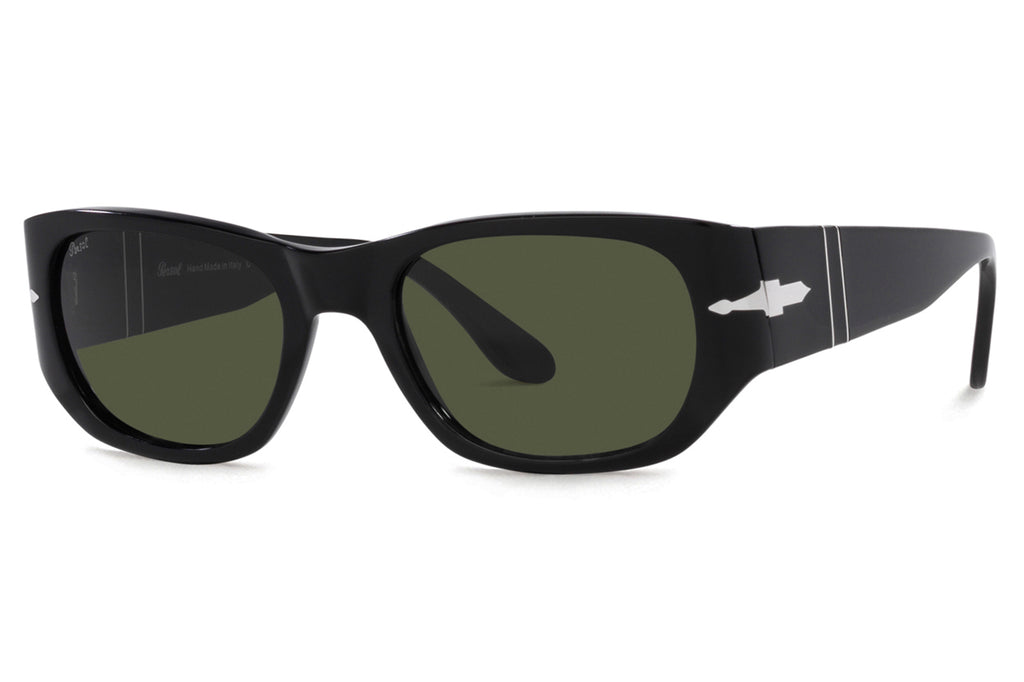 Persol - PO3307S Sunglasses Black with Green Lenses (95/31)