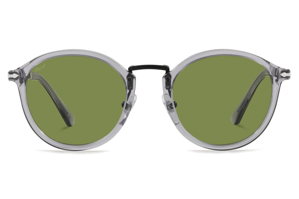 Persol - PO3309S Sunglasses Transparent Grey with Green Lenses (309/4E)